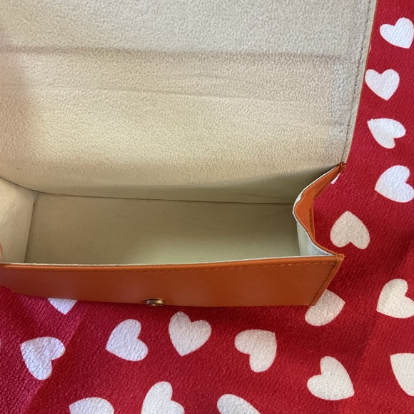 Tory Burch Tortoise Sunglasses and Orange Wallet